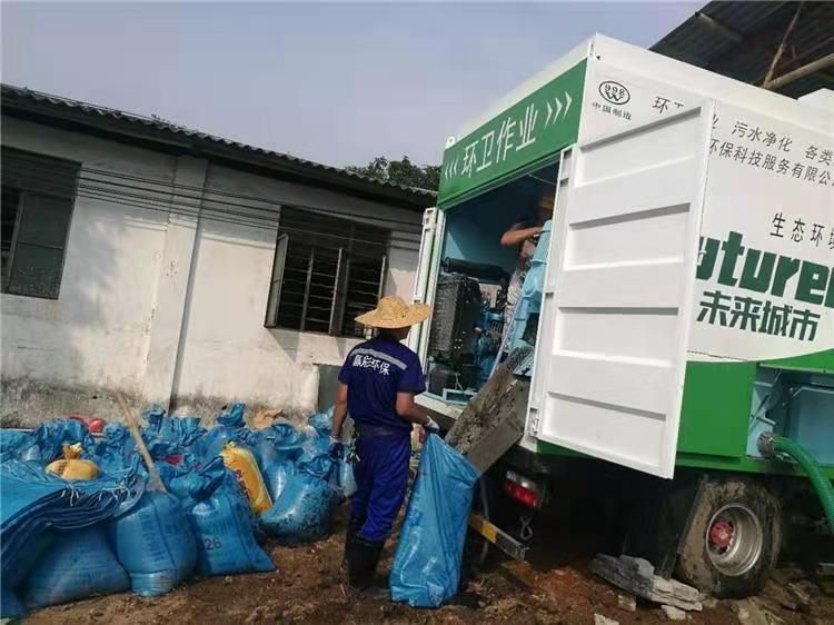 滦县工业污泥压干处理